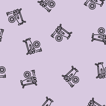 emergency room fracture injury vector line seamless pattern emergency room fracture injury sign illustration
