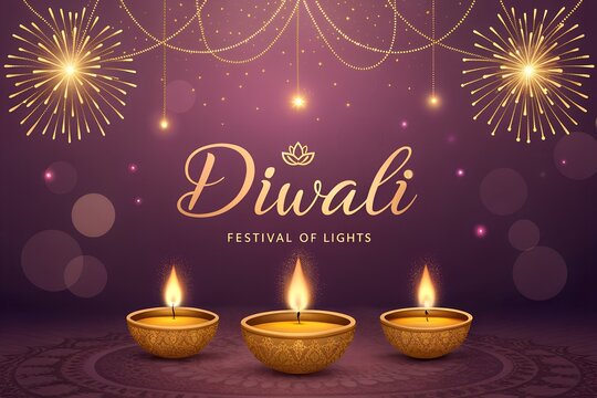 Happy Diwali, Indian Rangoli and fireworks, happy diwali indian festival , happy diwali poster, flyer, website banner design
