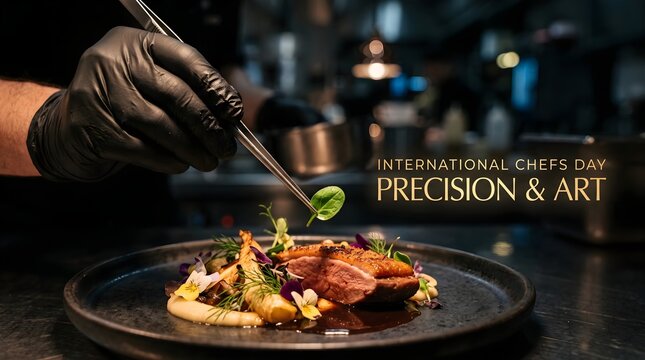Precision Food Plating Banner for International Chefs Day