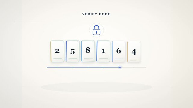 Verification Code Entry and Identity Confirmation Animation