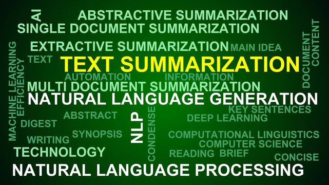 Text Summarization Word Cloud