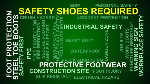 Safety Shoes Required Word Cloud
