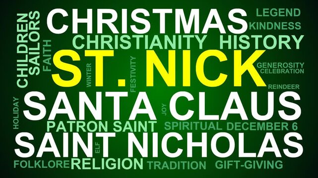 St. Nick Word Cloud