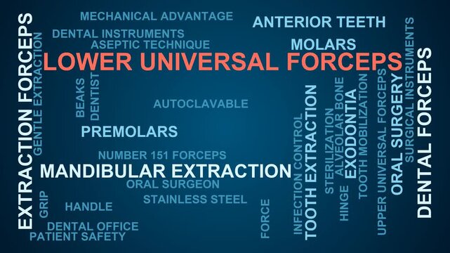 Lower Universal Forceps Word Cloud