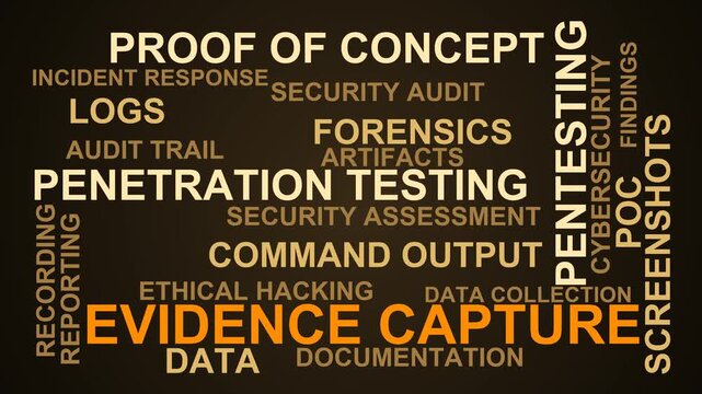 Evidence Capture Word Cloud