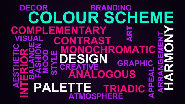 Colour Scheme Word Cloud
