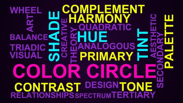 Color Circle Word Cloud