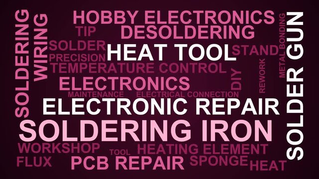 Soldering Iron Word Cloud
