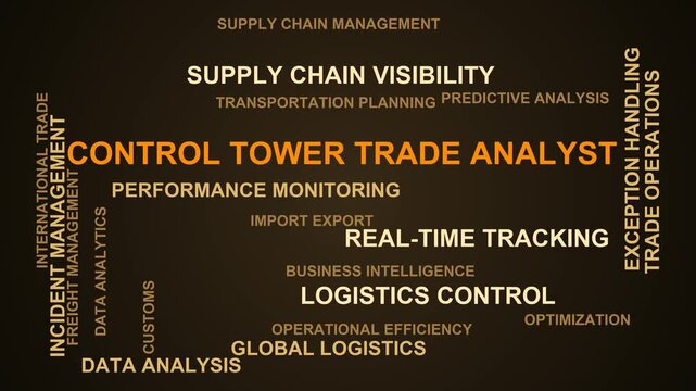 Control Tower Trade Analyst Word Cloud