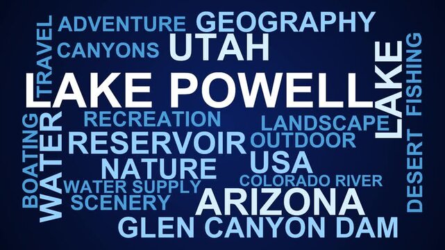 Lake Powell Word Cloud