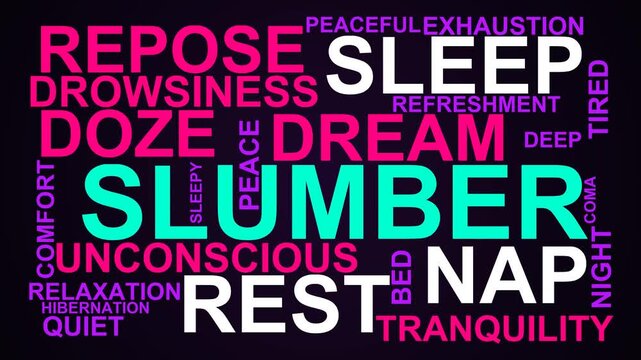 Slumber Word Cloud