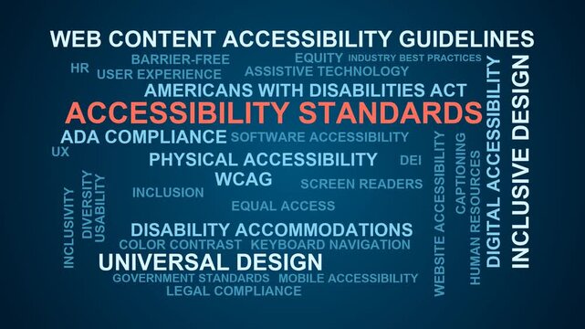 Accessibility Standards Word Cloud