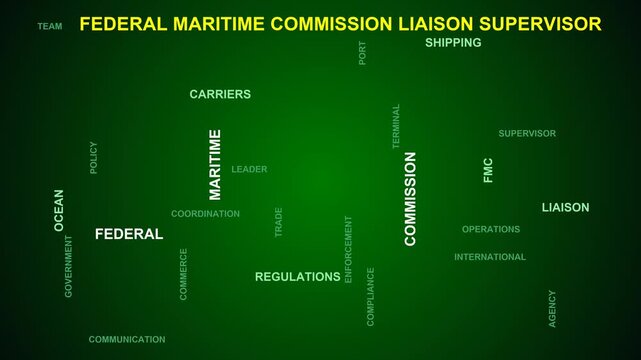 Federal Maritime Commission Liaison Supervisor Word Cloud