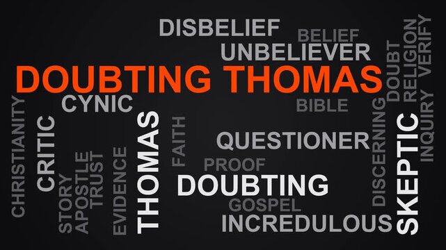 Doubting Thomas Word Cloud