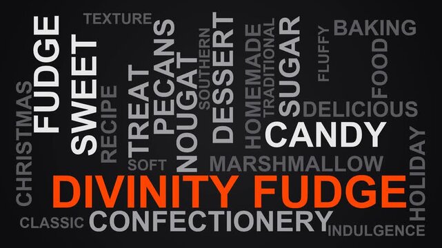 Divinity Fudge Word Cloud