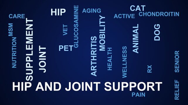 Hip And Joint Support Word Cloud