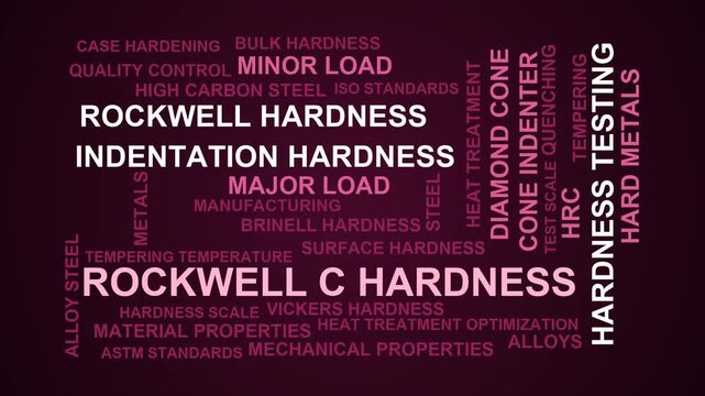 Rockwell C Hardness Word Cloud