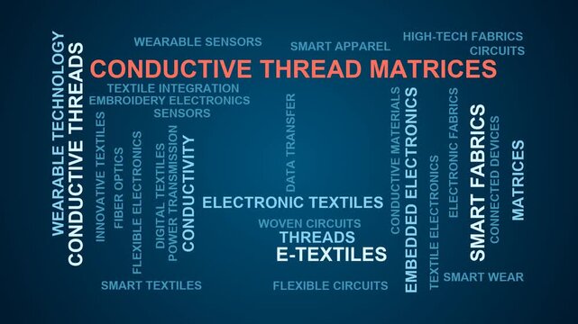 Conductive Thread Matrices Word Cloud