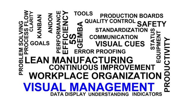 Visual Management Word Cloud