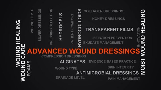Advanced Wound Dressings Word Cloud
