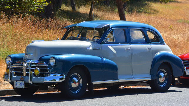 VICTORIA BC CANADA: The Chevrolet Fleetmaster is an automobile which was produced by Chevrolet in the United States for the 1946, 1947 and 1948 model years