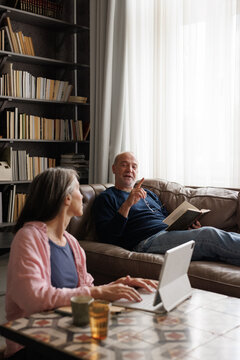 Couple at home