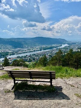 bench in the mountains
