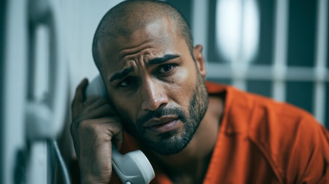 trapped in a phone call from inside the prison