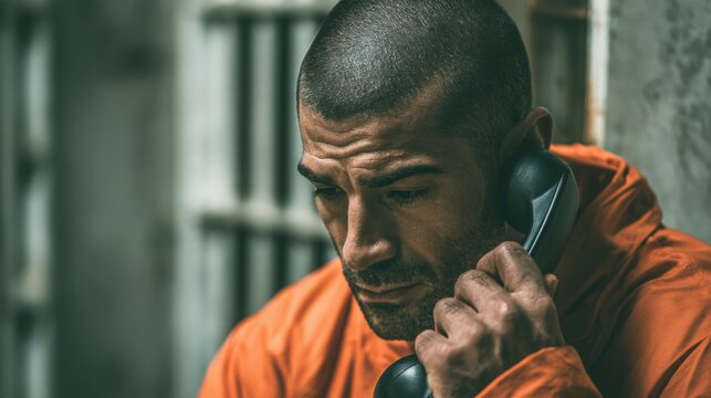 trapped in a phone call from inside the prison