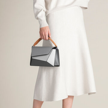 Minimalist Fashion Handbag With Neutral Outfit