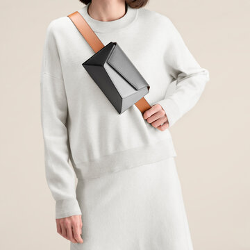 Minimal Leather Crossbody Bag Fashion