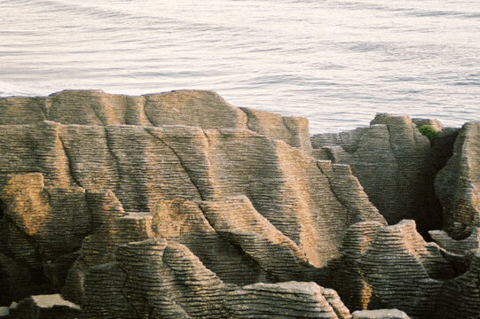 Intricate Textures of Coastal Rock Formations