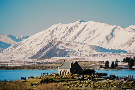 Church of The Good Shepherd on Lake Tekapo, New Zealand South Island