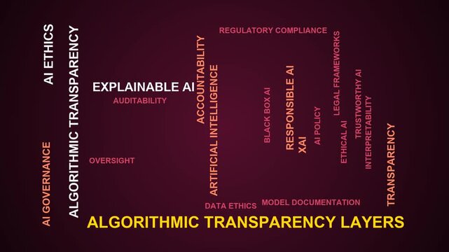 Algorithmic Transparency Layers Word Cloud