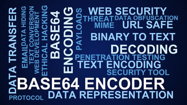 Base64 Encoder Word Cloud