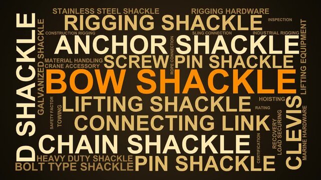 Bow Shackle Word Cloud