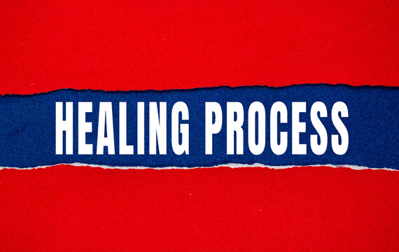 Healing Process text concept photo, representing mental health, personal growth, and therapy concepts