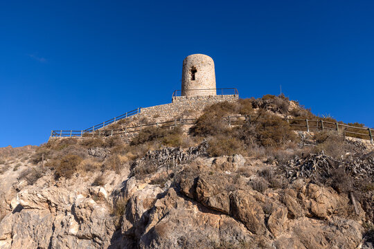 The Watchtower in N&iacute;jar, Almer&iacute;a, Andalusia, Spain, in daylight
