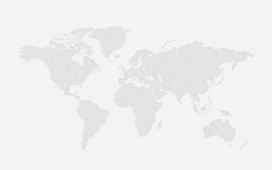 Fototapeta premium Worldwide connection gray background illustration vector