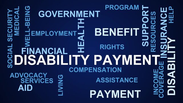 Disability Payment Word Cloud