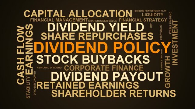Dividend Policy Word Cloud
