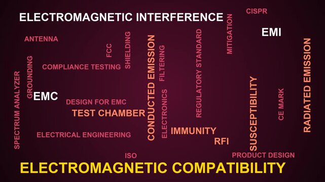 Electromagnetic Compatibility Word Cloud
