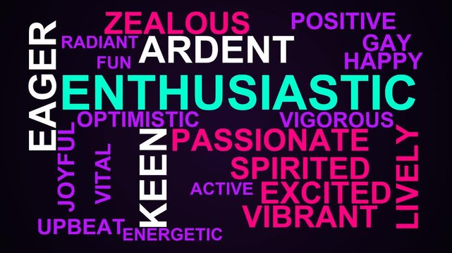 Enthusiastic Word Cloud