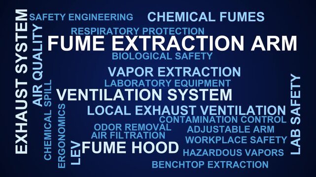 Fume Extraction Arm Word Cloud