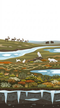 Comprehensive ecological map of the arctic tundra