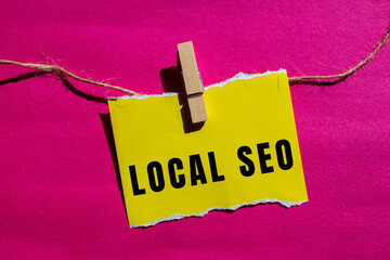 Plakat Local seo text concept photo