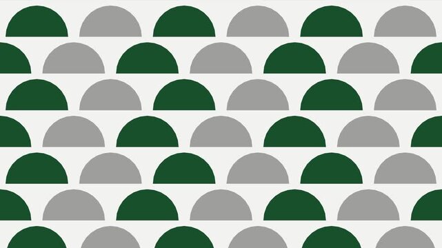 Seamless loop muted green scallop pattern motion background