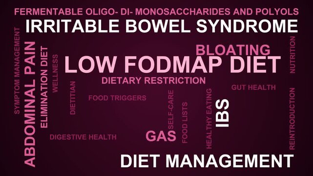 Low Fodmap Diet Word Cloud