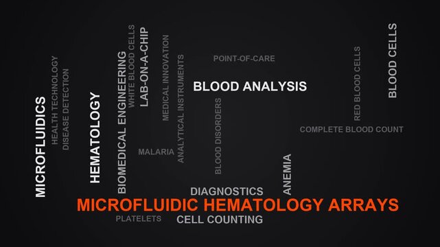 Microfluidic Hematology Arrays Word Cloud