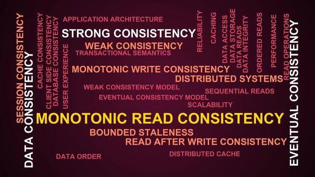 Monotonic Read Consistency Word Cloud